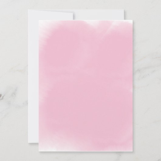 バタフライ誕生日招待状 招待状 (裏面)