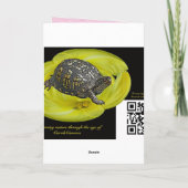 バタフライ誕生日特殊小さな女の子カード カード (裏面)