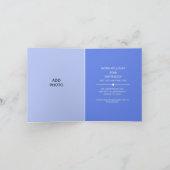 バタフライ誕生日追加フォト折り畳み招待状 招待状 (内部)