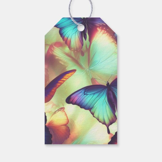 バタフライ誕生日 ギフトタグ (裏面)