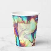 バタフライ誕生日 紙コップ (正面)