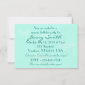 バタフライ誕生日RSVPカード 招待状 (裏面)