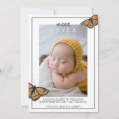 バタフライ誕生 案内状 (正面)