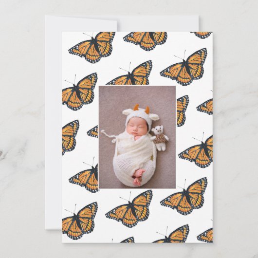 バタフライ誕生 案内状 (裏面)