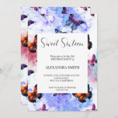 バタフライ銀河系sweet sixteen 招待状 (正面/裏面)