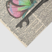 バタフライ鍵ヴィンテージ新聞デコページ 薄葉紙 (詳細)