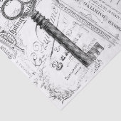 バタフライ鍵白黒デクページティッシュペーパー 薄葉紙 (詳細)