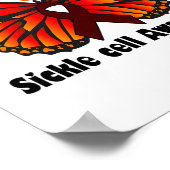 バタフライ鎌形細胞T鎌形細胞認識度Ap ポスター (角)