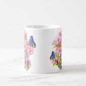 バタフライ開花コーヒーマグ コーヒーマグカップ (中央)