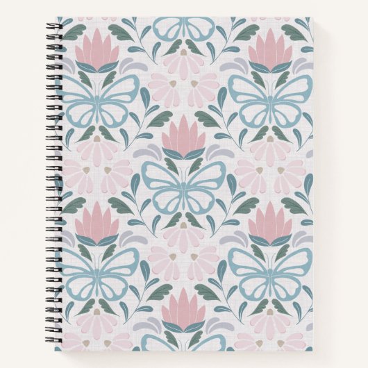バタフライ開花（中スケール） ノートブック (正面)