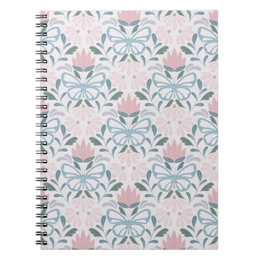 バタフライ開花（中スケール） ノートブック (正面)