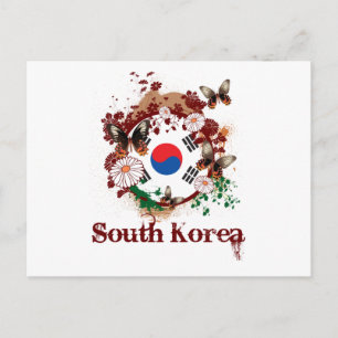 バタフライ韓国 ポストカード