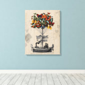 バタフライ飛行船 キャンバスプリント (インサイチュ (ウッドフロア))