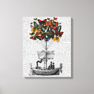 バタフライ飛行船 キャンバスプリント