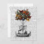 バタフライ飛行船 ポストカード (正面/裏面)