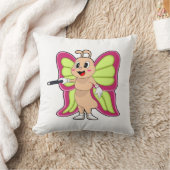 バタフライ魔法杖 クッション (ブランケット)