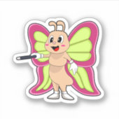 バタフライ魔法杖 シール (正面)