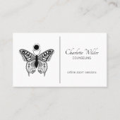 バタフライ黒白カウンセラー 名刺 (正面)