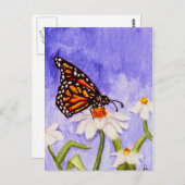 バタフライ1はがき ポストカード (正面/裏面)