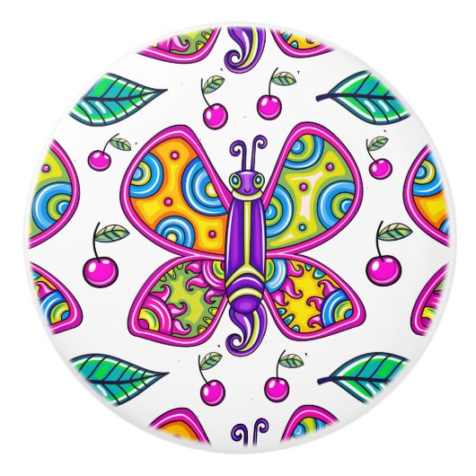 バタフライ1セラミックノブ セラミックノブ (正面)