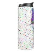 バタフライ（ばちゃばちゃ）跳ねる熱タンブラー タンブラー (回転左)