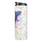 バタフライ（ばちゃばちゃ）跳ねる熱タンブラー タンブラー (回転右)