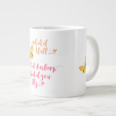 バタフライ – もし何秋? – マ感動的グ ジャンボコーヒーマグカップ (正面右)