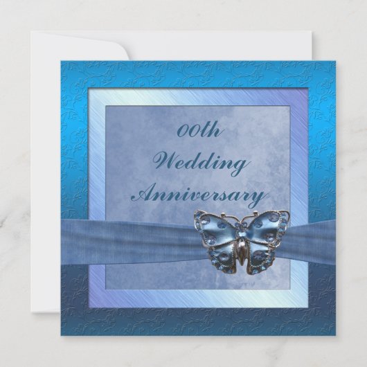 バタフライ・アニバーサリー・パーティー招待状 招待状 (正面)