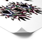 バタフライ アブストラクト ポスター (角)