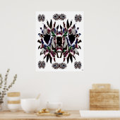 バタフライ アブストラクト ポスター (キッチン)