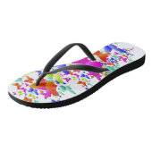 バタフライ アート デザイン ビーチサンダル (アングル)