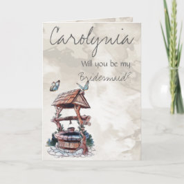 バタフライ·ウィッシング·ウェル·ブライドメイド·招待状 招待状