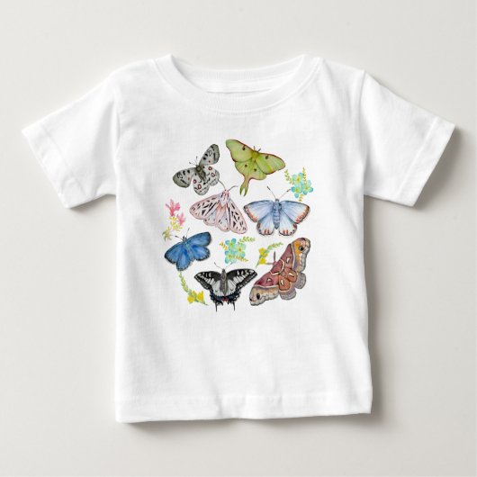 バタフライ・ウォーターカラー・ドリームス Tシャツ (正面)