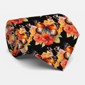 バタフライ ガーデン エレガント パターン ネクタイ (ロール)