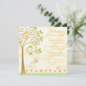 バタフライ·ガーデン·バースデー·パーティーの招待 招待状 (スタンド正面)