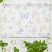 バタフライ キッチン ティー タオル (折り畳み)