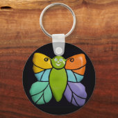 バタフライ、キーチェーン キーホルダー (正面)