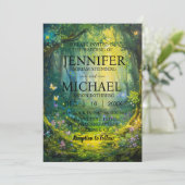 バタフライ クラシック ウェディング 招待状 (スタンド正面)