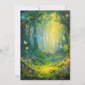 バタフライ クラシック ウェディング 招待状 (裏面)