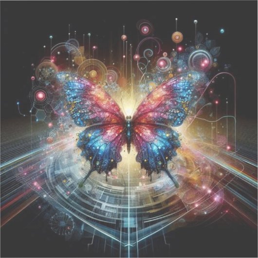 バタフライ🦋 シール (正面)