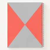 バタフライ・スチル・ライフ・ピンクの桃のモノクロ写真 ノートブック (裏面)