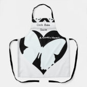 バタフライ ハート クック ベイク ソテー エプロン (正面)