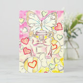 バタフライ バレンタイン カード (スタンド正面)