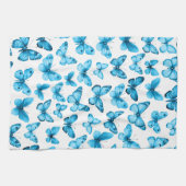 バタフライ パターン 水彩 エレガント かわいい ギフト キッチンタオル (横)