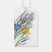 バタフライ フィールズ デザイン ギフト タグ (裏面)