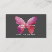 バタフライ·フリーランスのライフ·コーチ 名刺 (正面)