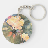 バタフライ/フローラアクリルキーチェーン(両面) キーホルダー (裏面)