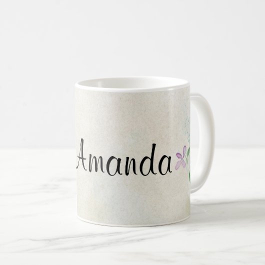 バタフライ-フローラ コーヒーマグカップ (正面右)