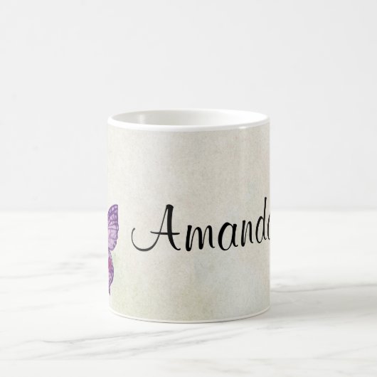 バタフライ-フローラ コーヒーマグカップ (中央)