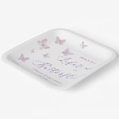 バタフライ ブライズ シャワー ペーパープレート (傾斜あり)